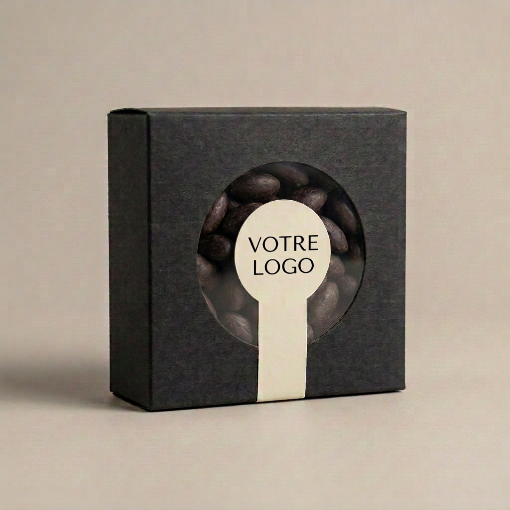 Coffret amandes avec uniquement Votre logo