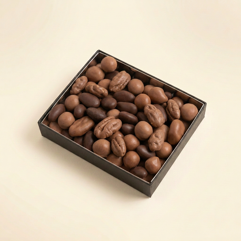 Coffret avec vos dragées en référence, sans main