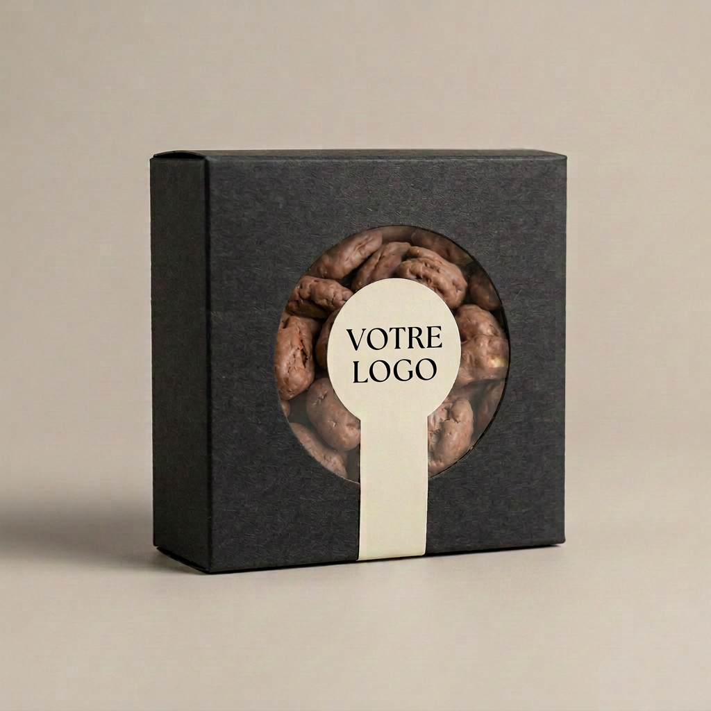 Coffret pécan avec uniquement Votre logo